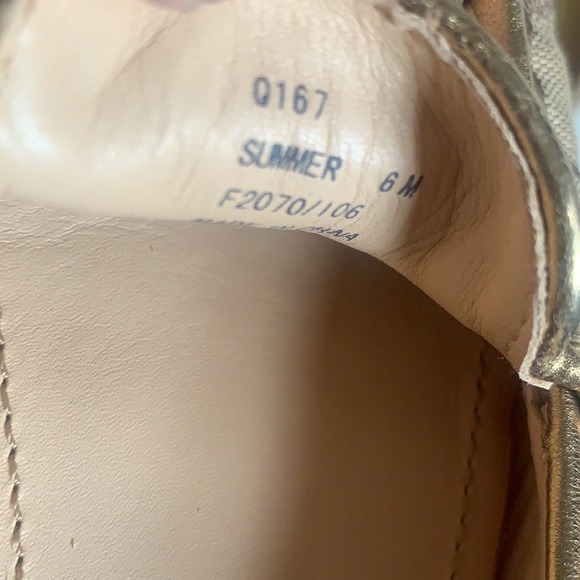 Y2K COACH SIGNATURE SUMMER FLATS DRIVING LOAFERS 6M MONOGRAM JACQUARD GOLD KHAKI - Picture 13 of 14
